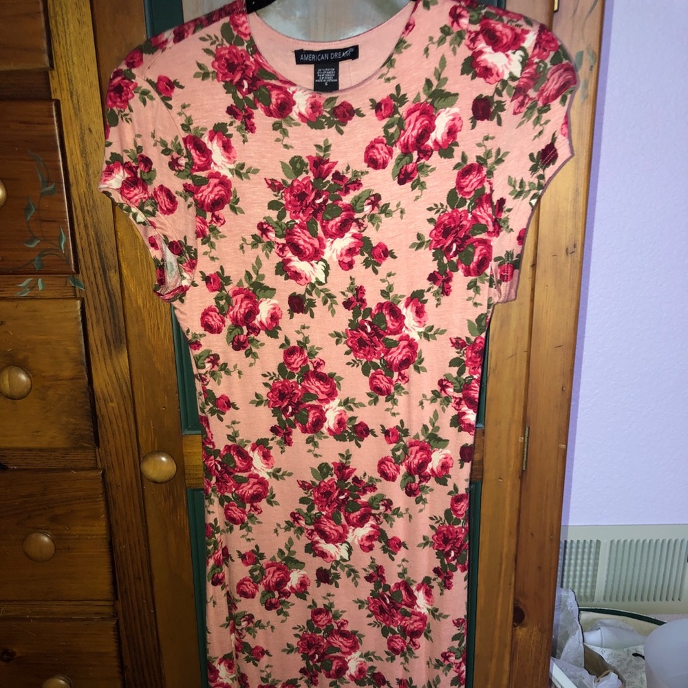 Floral bodycon midi dress